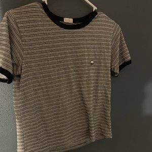 Brandy Melville alien striped crop top